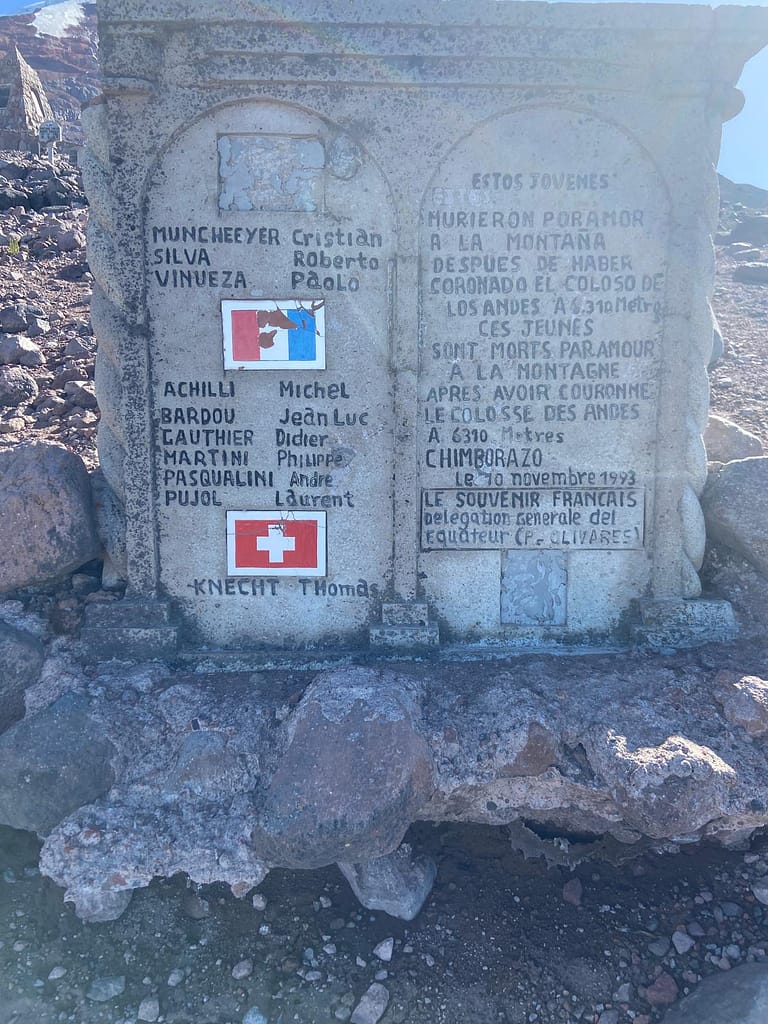 Memorial to Chimborazo victims