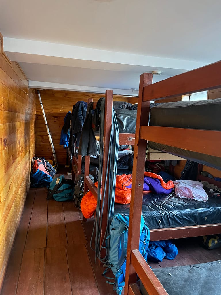 We arrived at Cayambe Refuge and immediately took the largest room in the refuge - long room with 4 bunk beds for the 8 of us.